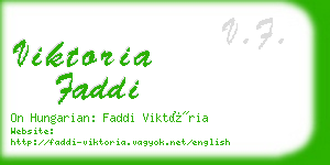 viktoria faddi business card